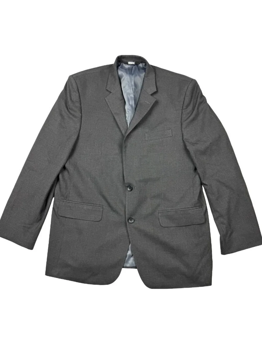 Haggar Men’s Polyester Blend 2-Button Blazer Gray • 42R